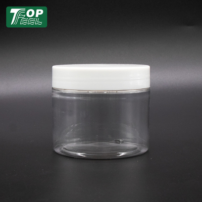 El exfoliante corporal vacío plástico sacude la tapa de encargo del oro de 250ml Pp para el cosmético