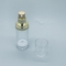 La bomba privada de aire cosmética plástica transparente del oro embotella 30ML de empaquetamiento al vacío