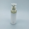 Dispensador privado de aire de la bomba de los cosméticos transparentes del oro para el aceite esencial de la mantequilla de la esencia