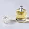 Botella de perfume de cristal redonda corta clara de la bomba del espray 50ml