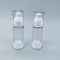 Botella privada de aire de acrílico transparente blanca 15 30 50ML
