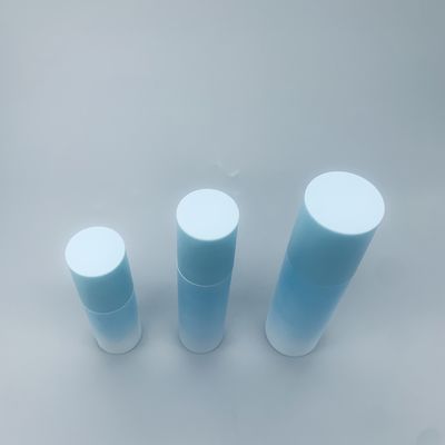 calidad  Blue Plastic Cosmetic Airless Pump Bottles For Essential Oil fábrica